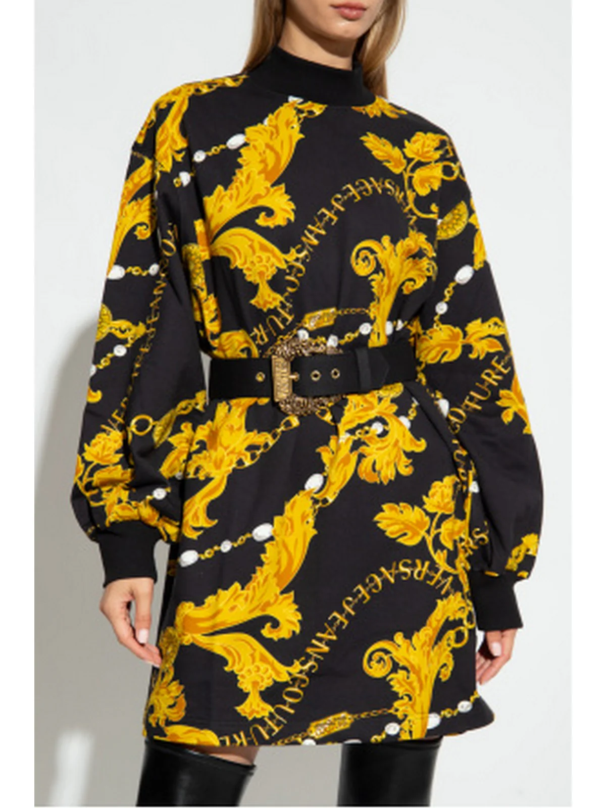 VERSACE JEANS COUTURE Abito Donna  75HAO971 FS111 G89 Nero - Image 4