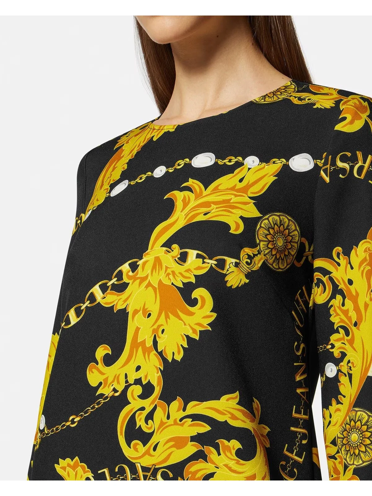 VERSACE JEANS COUTURE Abito Donna  75HAO9A1 NS304 G89 Nero - Image 4