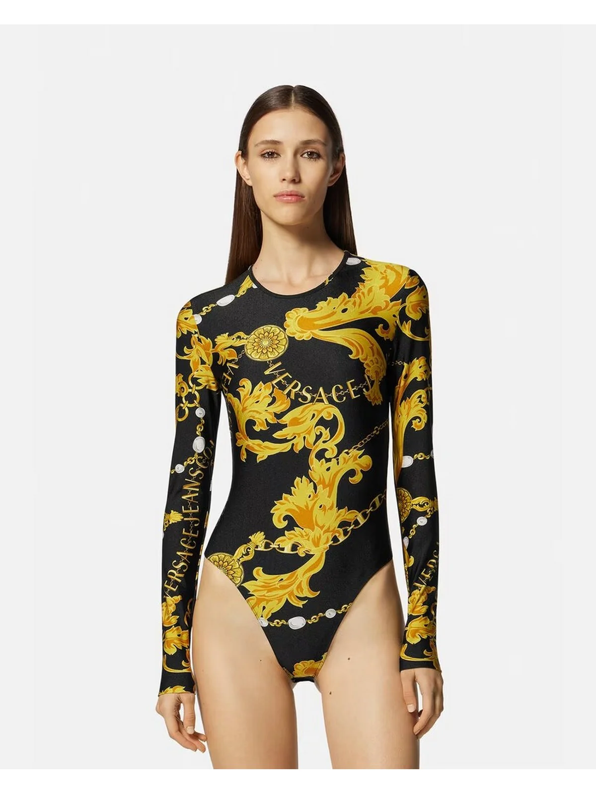 VERSACE JEANS COUTURE Body Donna  75HAM221 JS203 G89 Nero - Image 2