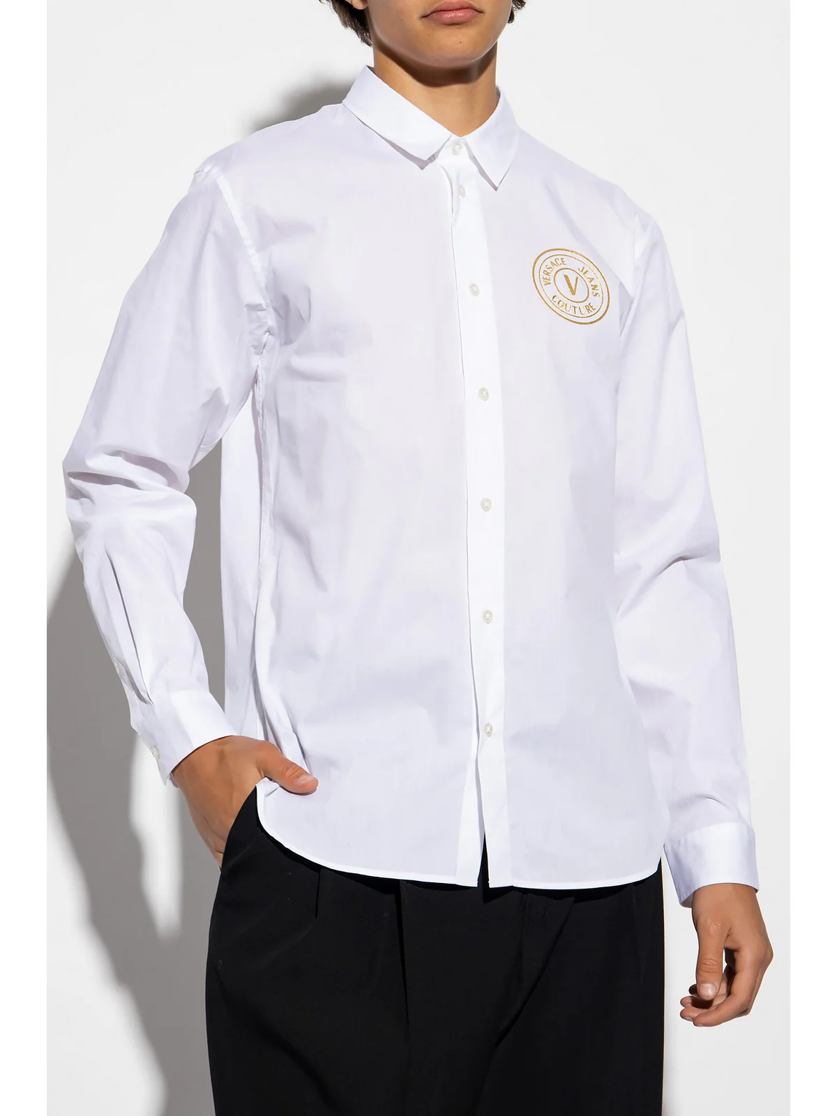 VERSACE JEANS COUTURE Camicia Uomo  75GALYS2 CN002 003 Bianco - Image 2