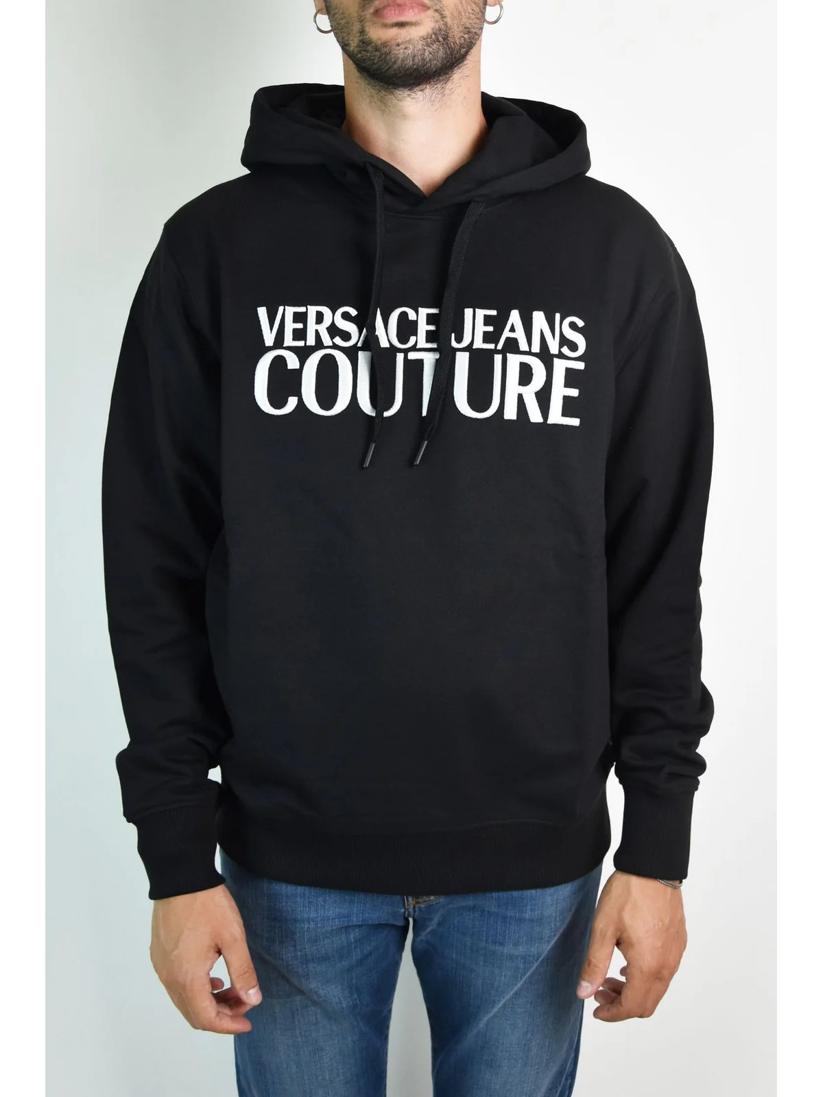 VERSACE JEANS COUTURE Felpa Uomo  75GAIT02 CF06T 899 Nero - Image 2