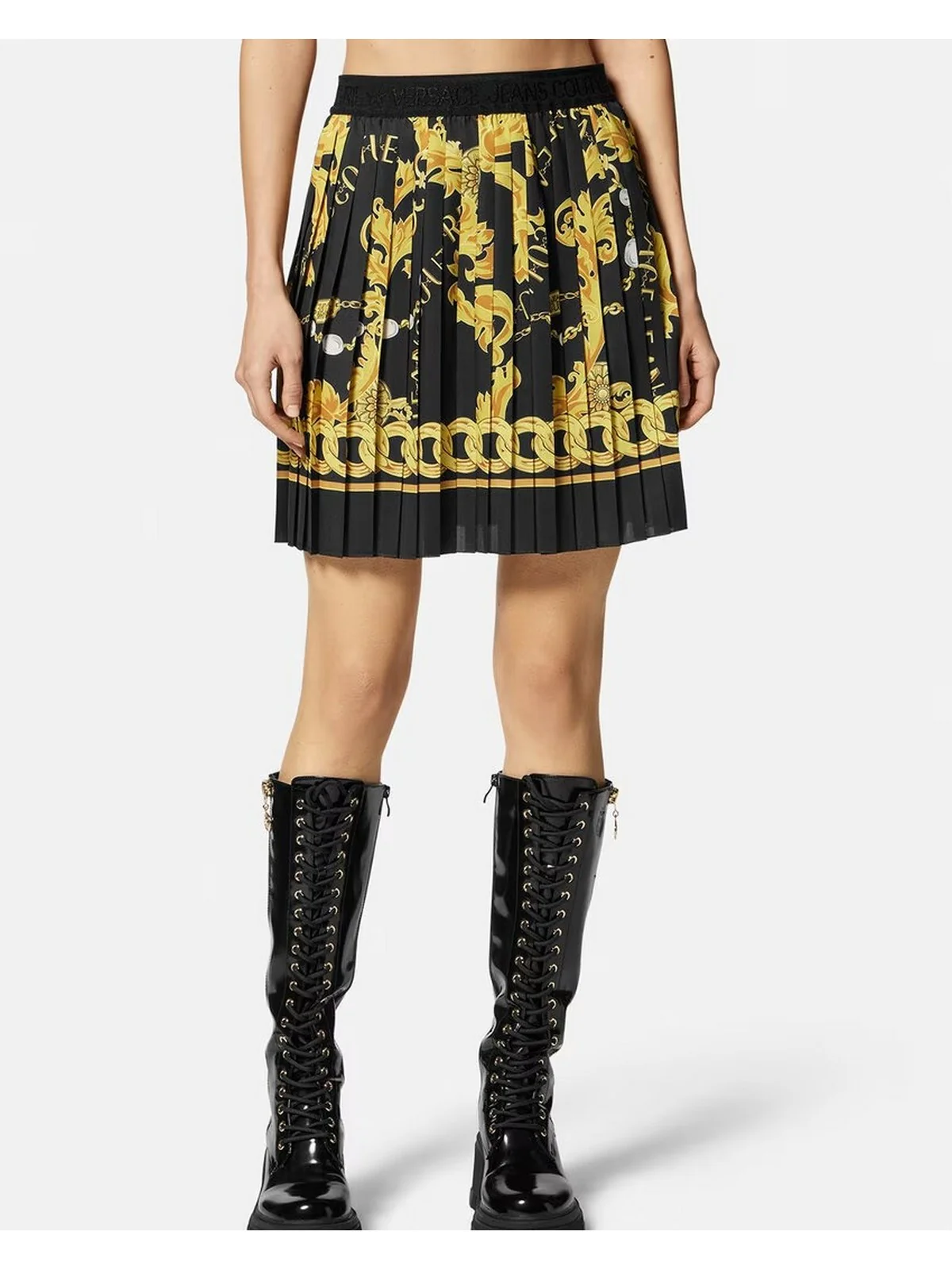 VERSACE JEANS COUTURE Gonna Donna  75HAE8A0 NS313 G89 Nero - Image 2