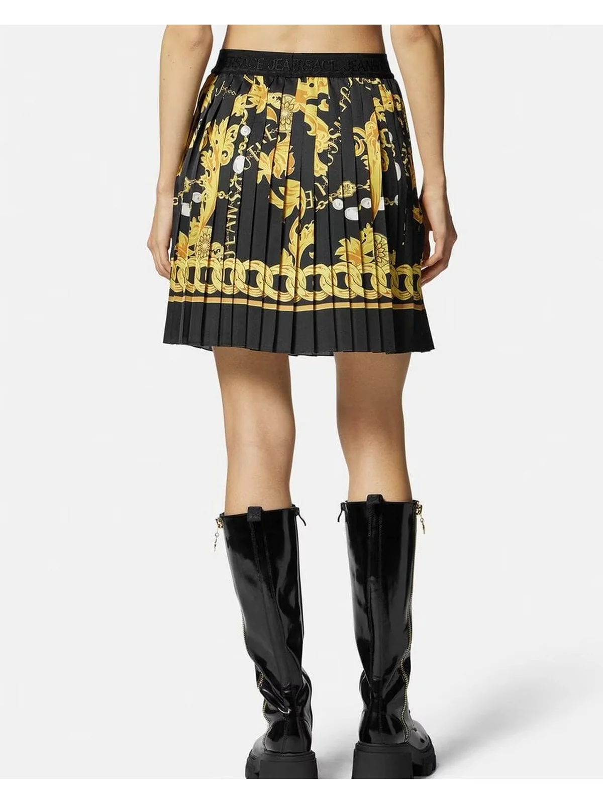 VERSACE JEANS COUTURE Gonna Donna  75HAE8A0 NS313 G89 Nero - Image 3