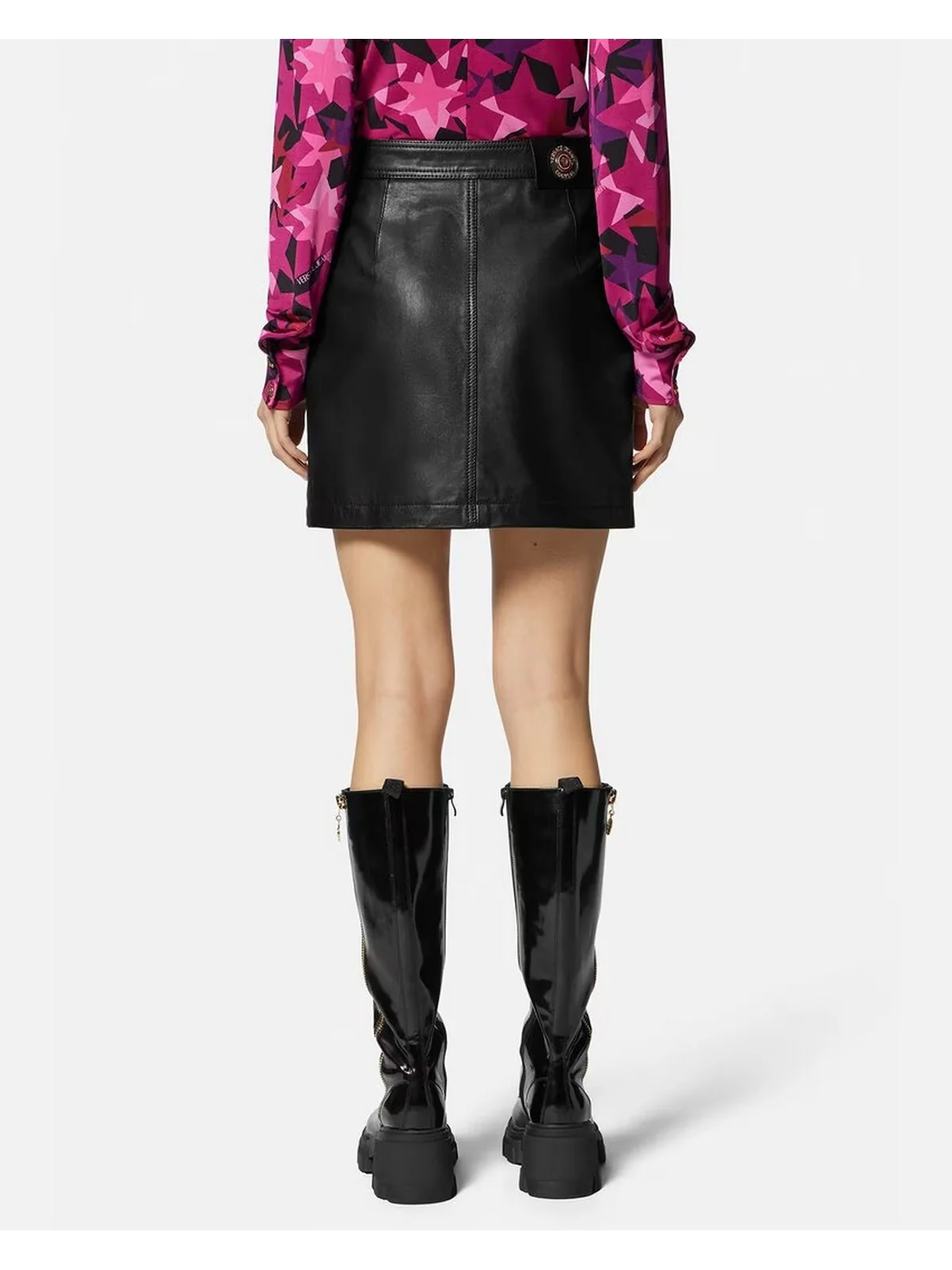 VERSACE JEANS COUTURE Gonna Donna  75HAEP01 CP009 899 Nero - Image 3