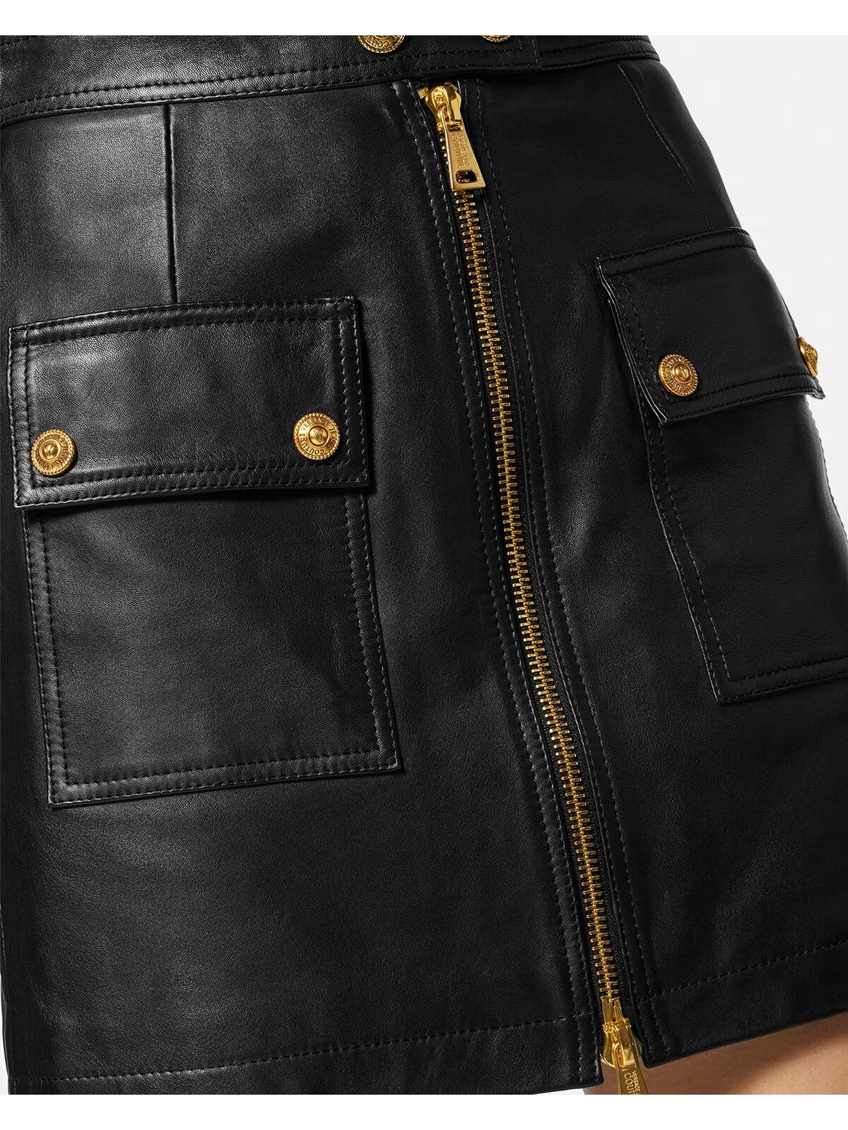 VERSACE JEANS COUTURE Gonna Donna  75HAEP01 CP009 899 Nero - Image 4