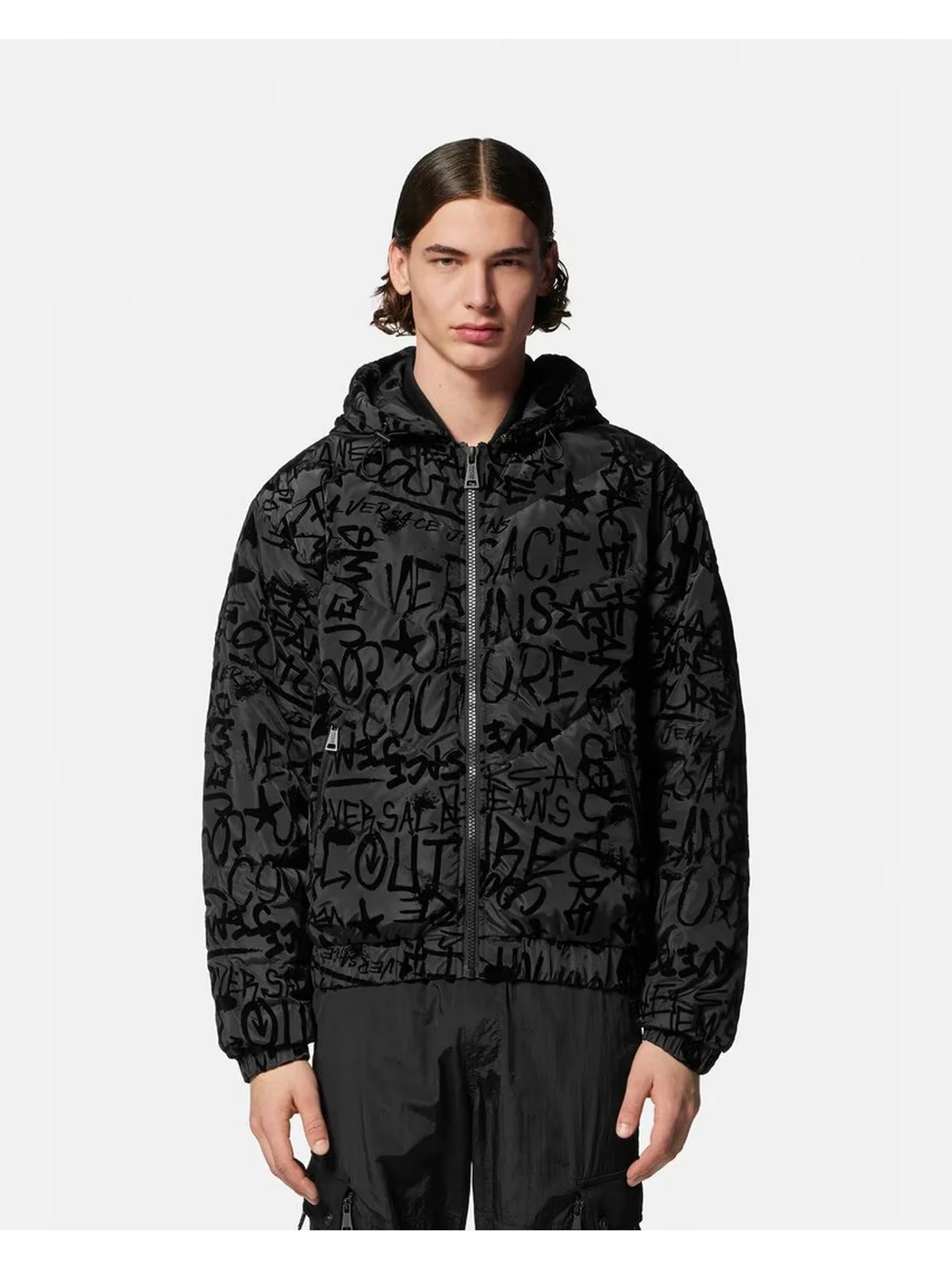 VERSACE JEANS COUTURE Piumino Uomo  75GAUD02 CQD74 899 Nero - Image 2