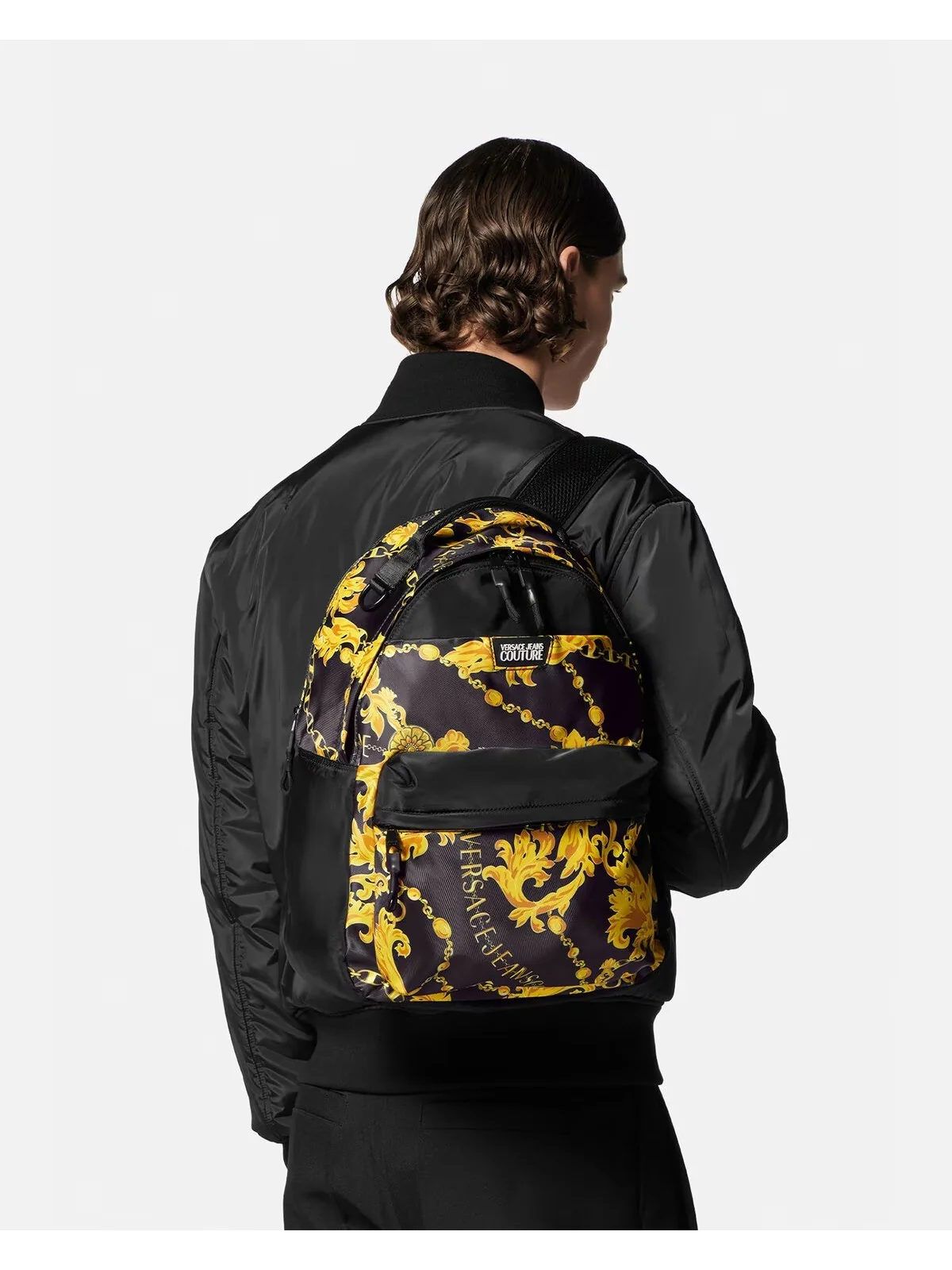 VERSACE JEANS COUTURE Zaino Uomo  75YA4B80 ZS930 G89 Nero - Image 5